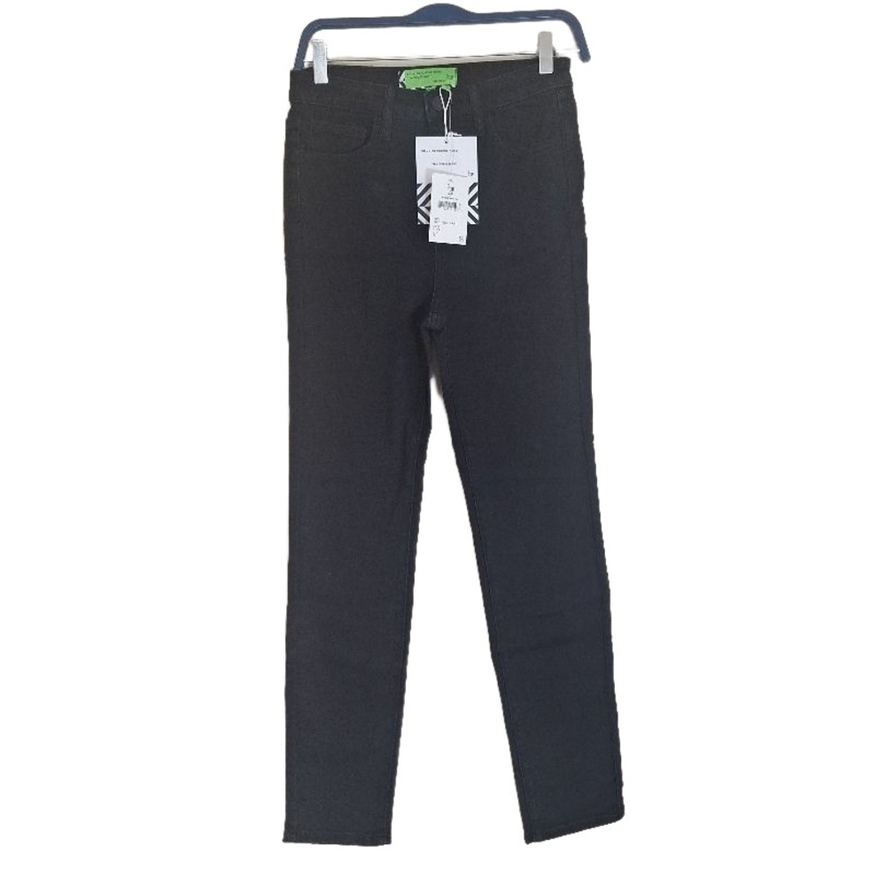 SANDRINE ROSE Free People Black High Rise Denim Casual Denim Jeans Pants Size 28 - Picture 2 of 8